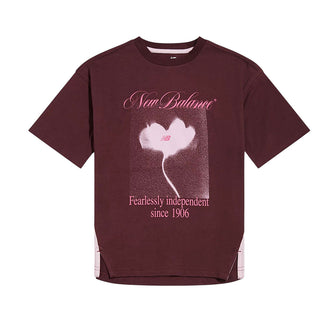 New Balance T-shirt Color Vinaccia Con Stampa YT6207MA-YLR034 Per Bambina
