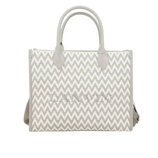 Lanvin Borsa Tote In Jacquard Beige N30330/N52