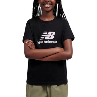 New Balance T-shirt Nera Con Stampa LAKG0246-BK034 Per Bambina