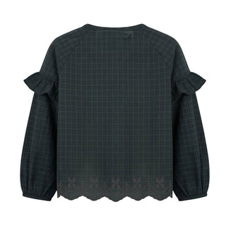 BLOOM Camicia A Quadri Con Volant 139204 Per Bambina