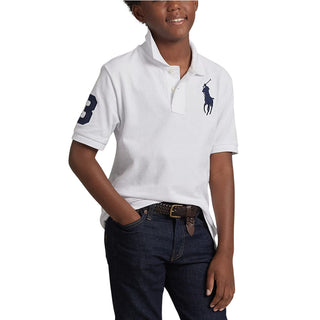 Polo Ralph Lauren Polo Bianca In Piqué Di Cotone 322670257006 Per Bambino