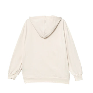 Elisabetta Franchi Felpa in cotone con cappuccio e logo EFFE156.0