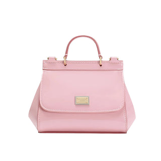 Dolce & Gabbana Borsa Sicily Mini In Vernice Rosa EB0003-A1067-80414
