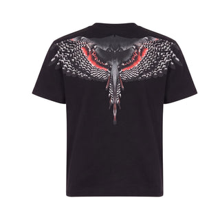 Marcelo Burlon T-shirt Nera Con Stampa F6CMJBTH039-110 Per Bambini