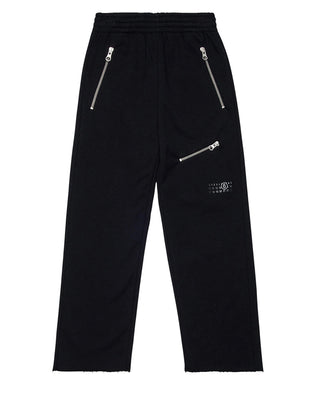 MM6 Maison Margiela Pantaloni dritti in felpa con logo M60894-MM02X