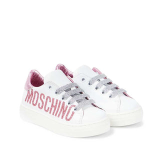Moschino Sneakers Con Scritta 78590 Logo In Pelle