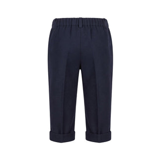 J.o Milano Pantaloni Blu In Misto Lana 2664A3/1 Per Neonato