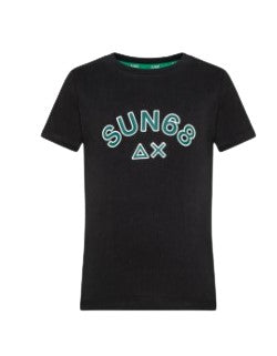 Sun68 T-Shirt mit Logo T42308