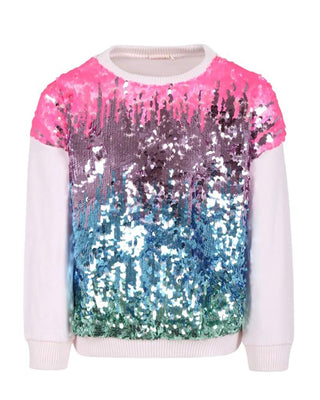 Billieblush Felpa rosa con paillettes U20467