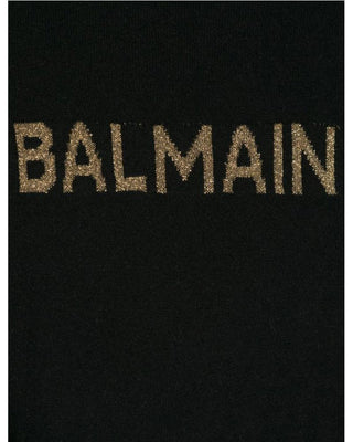 Balmain Maglia collo alto in misto lana BV9B20-W0023