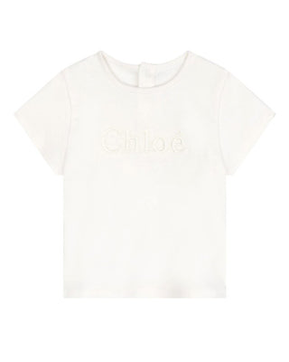 Chloè T-shirt a maniche corte con logo C20305