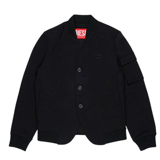 Diesel Giacca Bomber Nera Con Logo J02946-KYATE-K900 Per Bambini