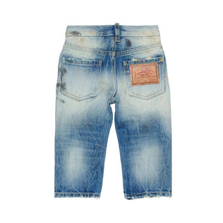 Dsquared2 Jeans In Denim Con Dettagli Used Per Neonato DQ3087-D0AFZ-DQ01