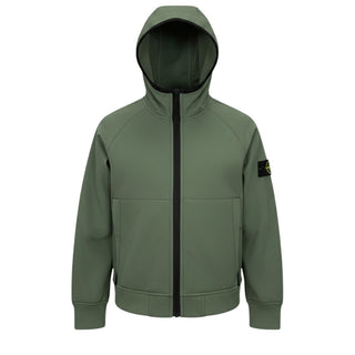 Stone Island Giubbino In Tessuto Tecnico Con Cappuccio 801640127