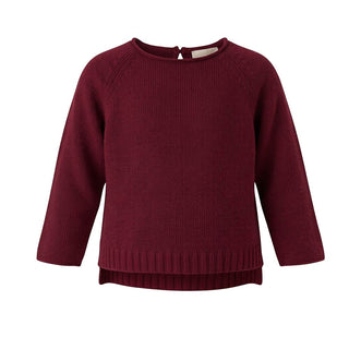 Maperò Maglia Bordeaux In Misto Lana M34368/32 Per Neonata