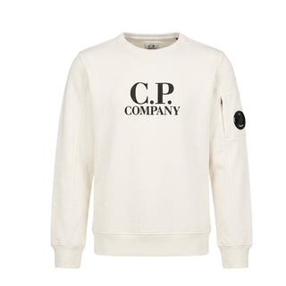 C.P. Company Felpa Girocollo Con Logo Per Bambino 09CKSS018C