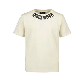 Disclaimer T-shirt Avorio Con Logo 26IDK59111A Per Bambini