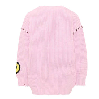 Barrow Abito In Maglia Rosa Con Teddy F6BKJGKD041-409 Per Bambina