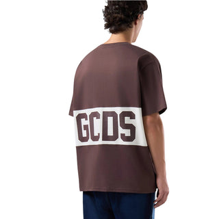 GCDS T-shirt Marrone Con Logo Z0MLQC140J101/387U Unisex