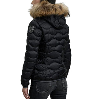 Blauer Giubbino a onde con pelliccia Aldie 25WBLDC03096