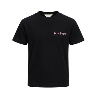 Palm Angels T-shirt Nera Con Logo F6PAJGTH034/110 Per Bambina