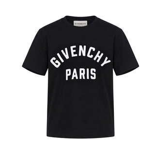 Givenchy T-shirt Nera A Maniche Corte H31345/09B Per Bambini