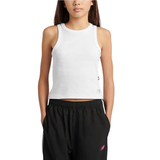 New Balance Canotta Bianca A Costine YT61L5FG-BWE078 Per Bambina