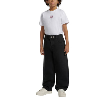 Diesel Jeans Relaxed Fit In Denim Nero J03151-KXBUA-K02 Per Bambini