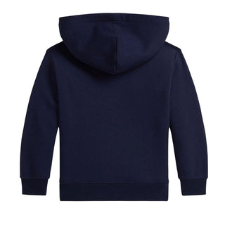 Polo Ralph Lauren Felpa Blu Con Cappuccio E Bear 322A10529001 Per Bambini