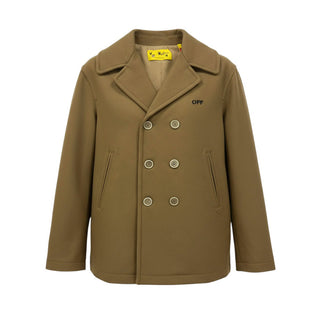 Off-White Einreihiger Mantel OBER001F21FAB001
