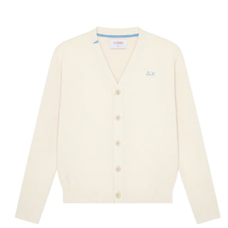 Sun68 Cardigan Avorio In Cotone Per Bambino K36304/31