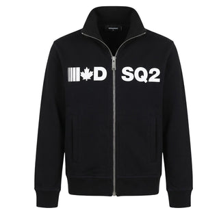 Dsquared2 Felpa Nera Con Zip Per Bambino DQ0473-D002G