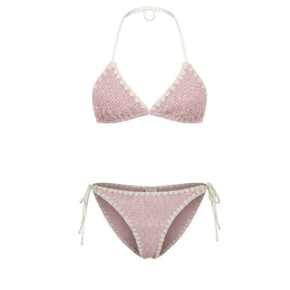 Mc2 Saint Barth Bikini Holly Crochet Rosa HOL0001/00667L Per Bambina
