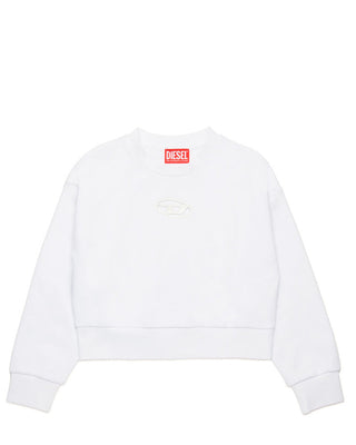 Diesel Felpa cropped con logo Oval D J01826-KYAX3