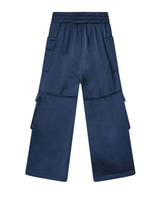 Monnalisa Pantaloni cargo in raso 17D401