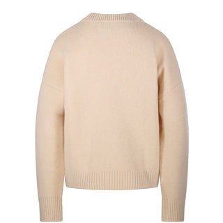 Amis Paris Maglia rosa alpaca con Coeur UKS836.KN0135R