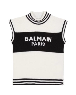 Balmain Gilet in lana con logo BV9A51-Z2361