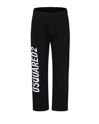 Dsquared2 Pantaloni jogger neri con logo DQ2614-D0A4D