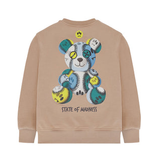 Barrow Felpa Girocollo In Cotone F5BKJUSW076 Con Logo e Teddy