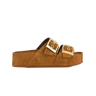 Colors Of California Sandali Con Zeppa DUNE02 In Pelle