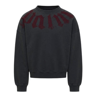 Palm Angels Felpa Grigio Piombo Con Stampa PMBA08JS26FLE001G