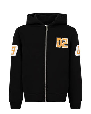 Dsquared2 Felpa con zip e cappuccio DQ2619-D0094