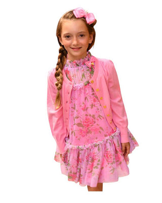 Angel's Face Cardigan NICOLETTE BEGONIA PINK Con Fiocchi