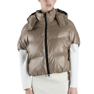 Canadian Zip-Up Sleeveless Jacket with Hood G222100W