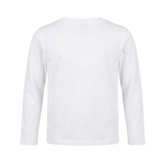 Daniele Alessandrini T-shirt Bianca A Maniche Lunghe 1291M00203-BJ Per Bambino