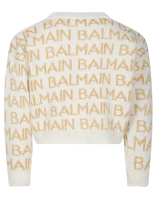 Balmain Pullover mit Rundhalsausschnitt BT9A10