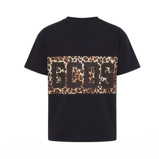 GCDS T-shirt Nera Con Stampa Z0GJQC585J106/999M Per Bambina