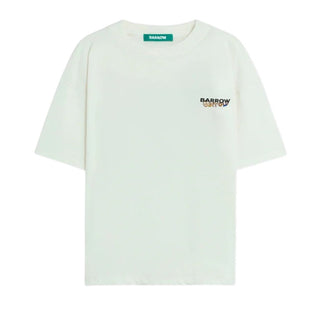 Barrow T-shirt Avorio A Maniche Corte Con Teddy S6BWUATH076-412