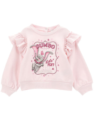 Monnalisa Felpa rosa con stampa 39D604