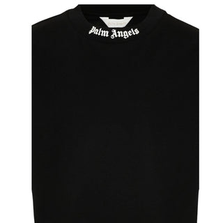 Palm Angels T-shirt Nera Con Logo Per Bambini PBAA002S26JER001/110